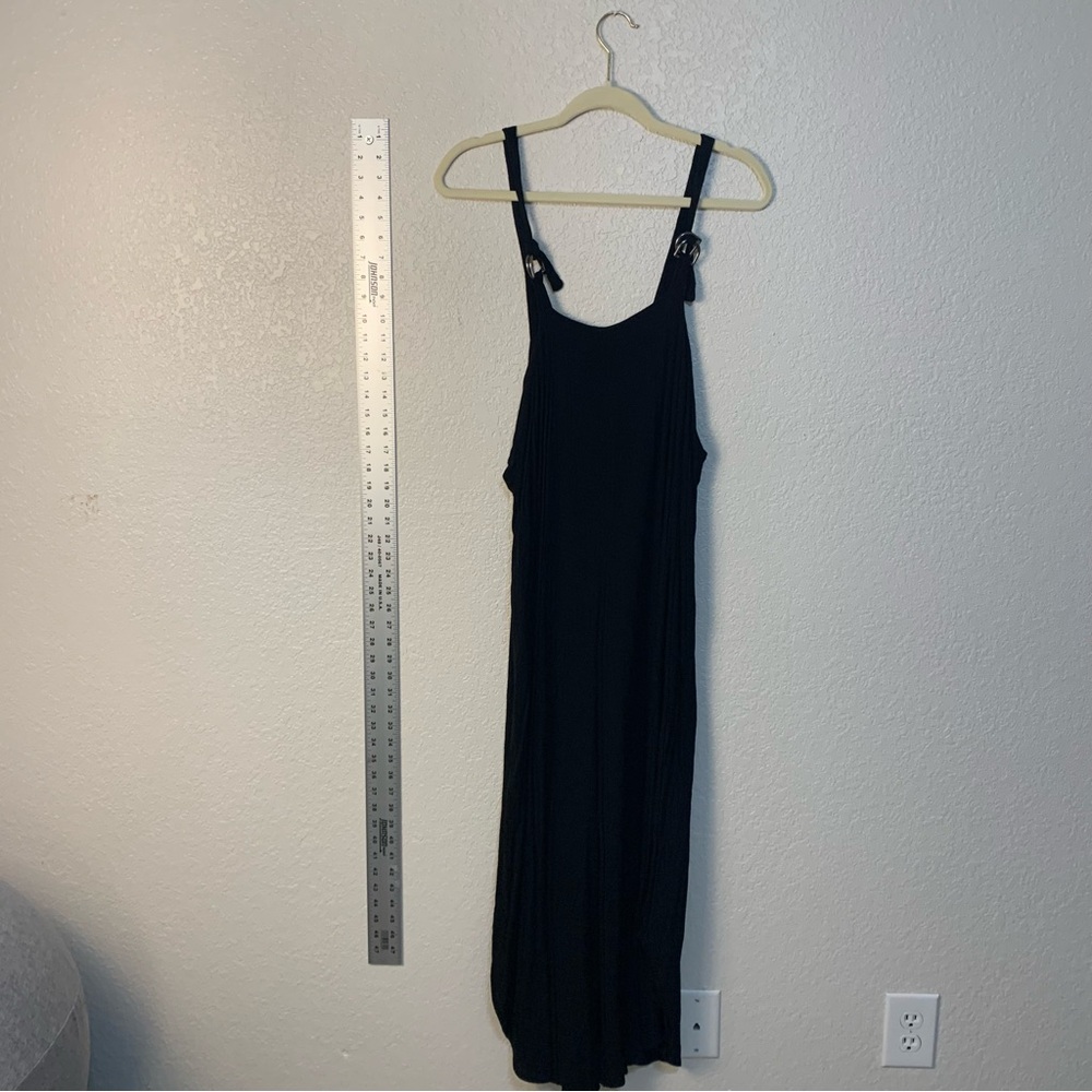 Angie Black Embellished overalls